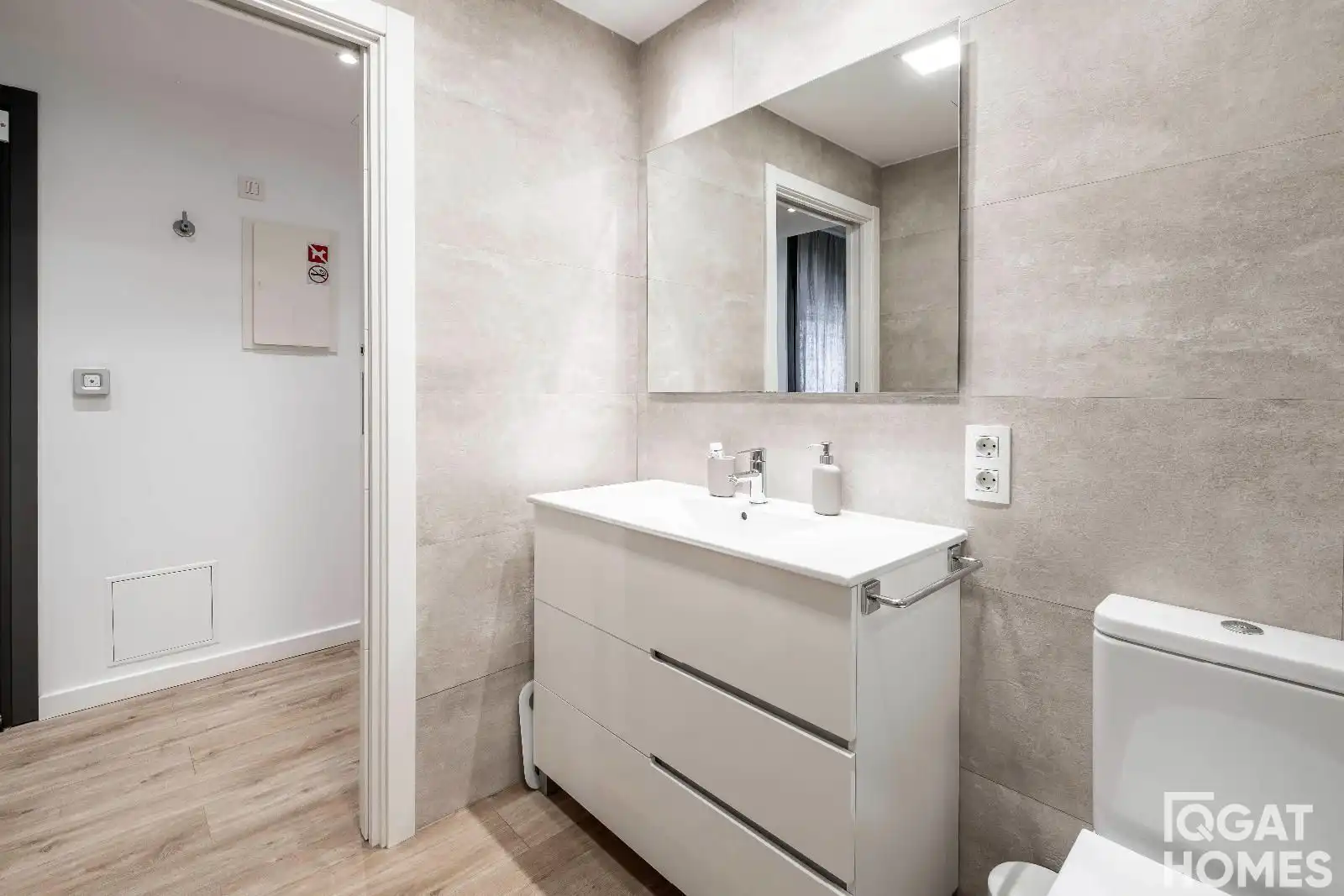 Badezimmer von Wohnung zur Miete in Rubí mit Klimaanlage und Möbliert