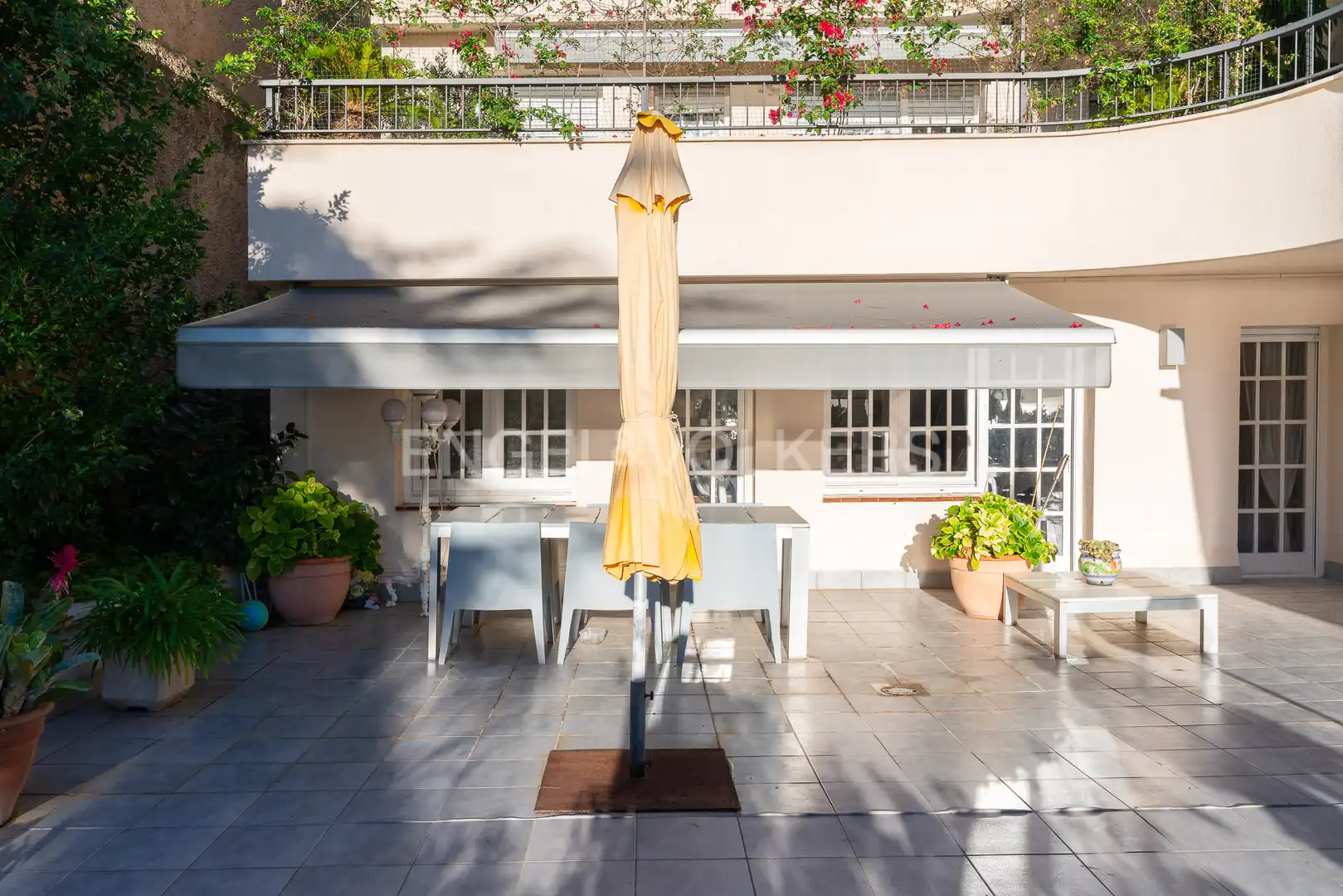Terrace of Flat for rent in Caldes d'Estrac  with Air Conditioner, Heating and Private garden