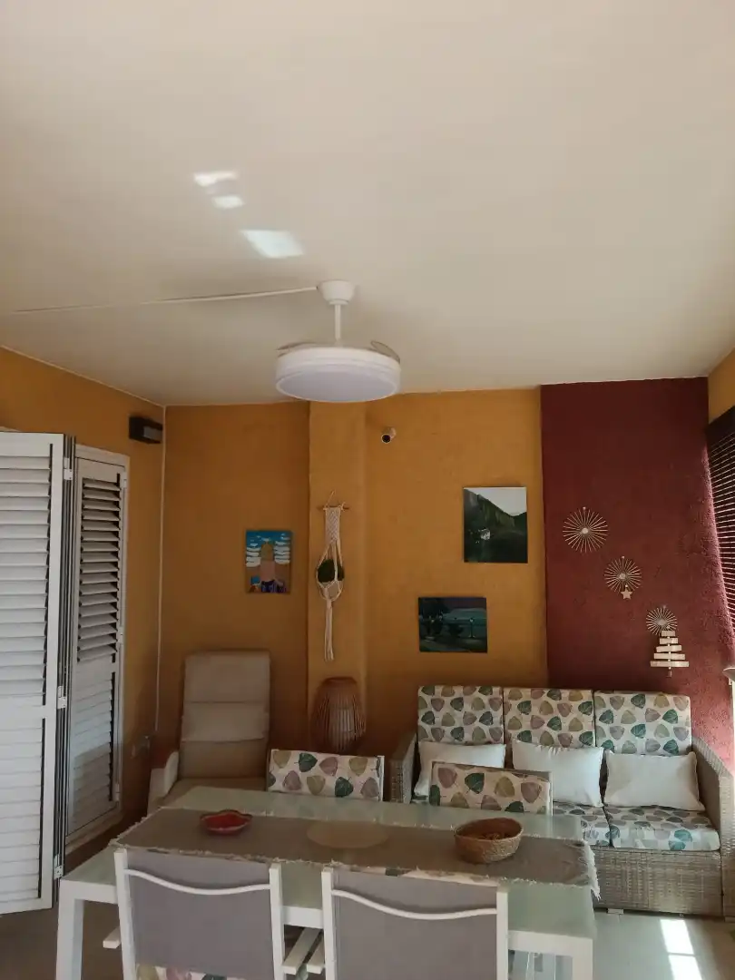 Living room of Flat for sale in Fuente Álamo de Murcia  with Air Conditioner, Heating and Private garden