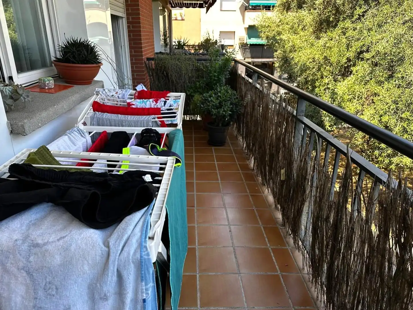 Balcony of Flat for sale in Badalona  with Air Conditioner, Storage room and Balcony