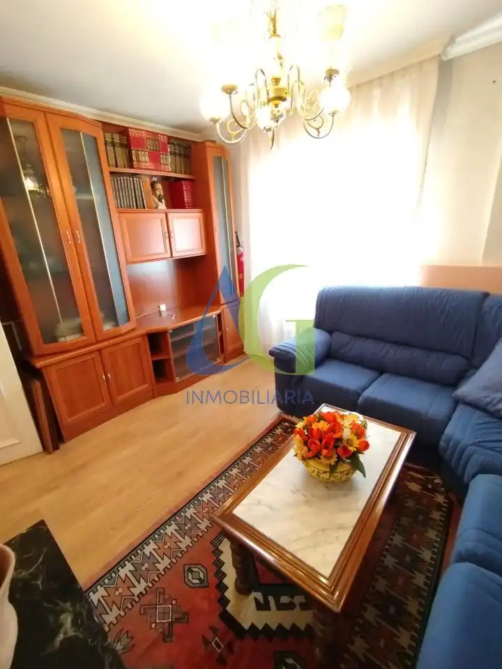 Sala d'estar de Pis en venda en León Capital  amb Calefacció, Parquet i Traster