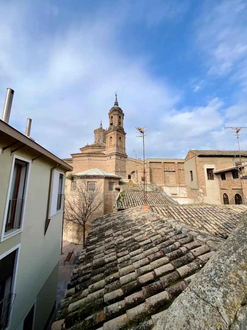 Exterior view of Flat for sale in Tudela  with Heating, Terrace and Storage room