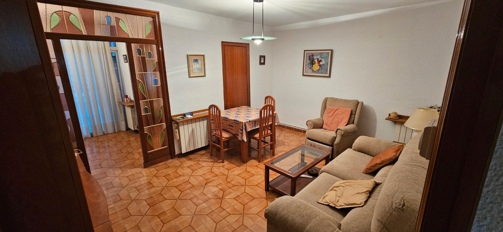 Sala d'estar de Pis en venda en Badalona amb Balcó