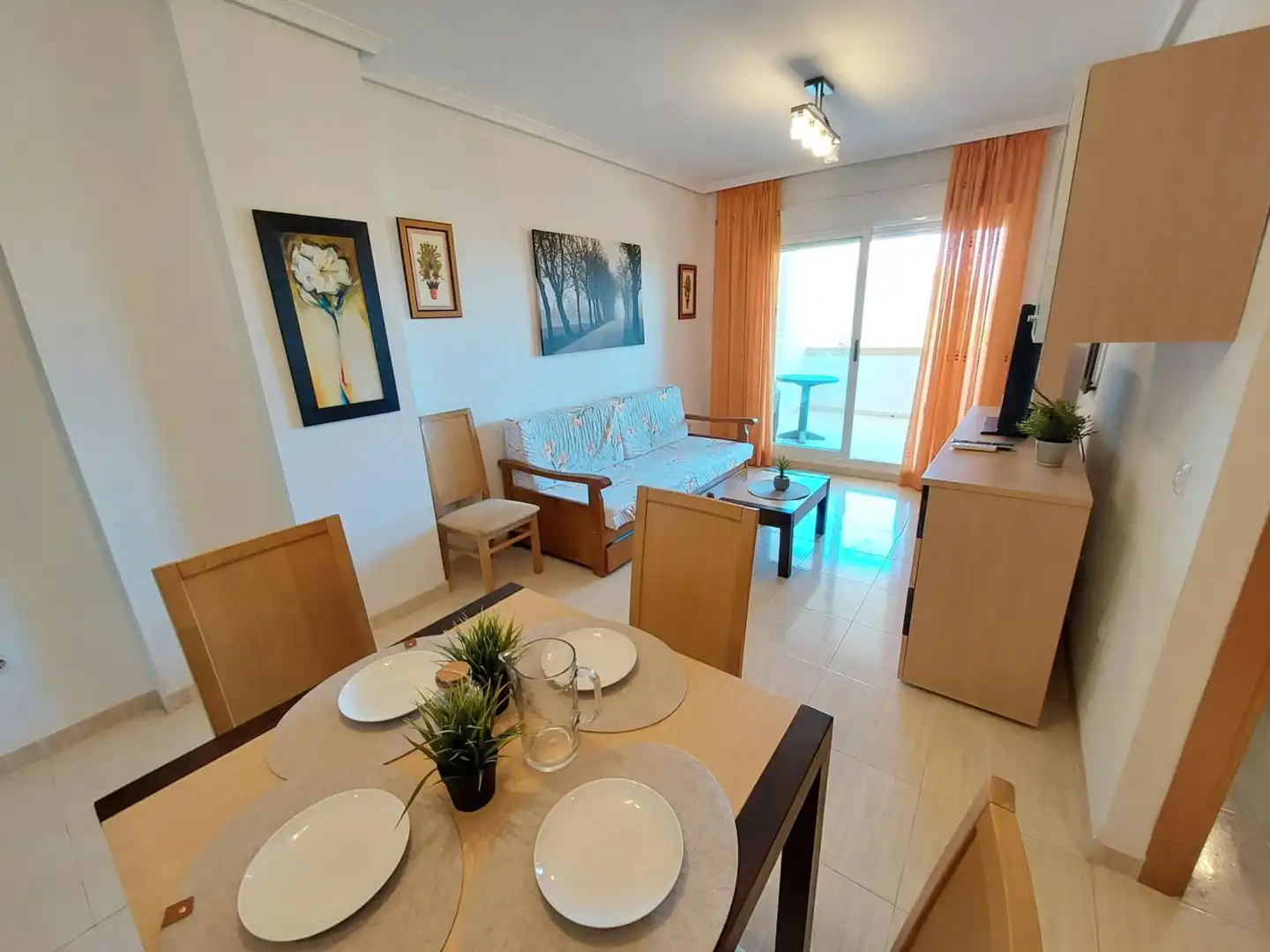 Sala d'estar de Apartament en venda en Oropesa del Mar / Orpesa amb Aire condicionat, Calefacció i Terrassa