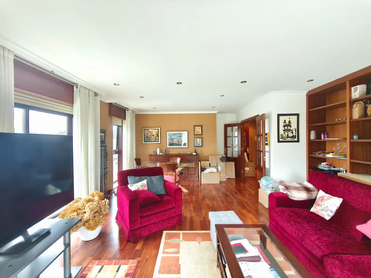 Sala de estar de Piso en venta en Ames con Calefacción, Terraza y Trastero