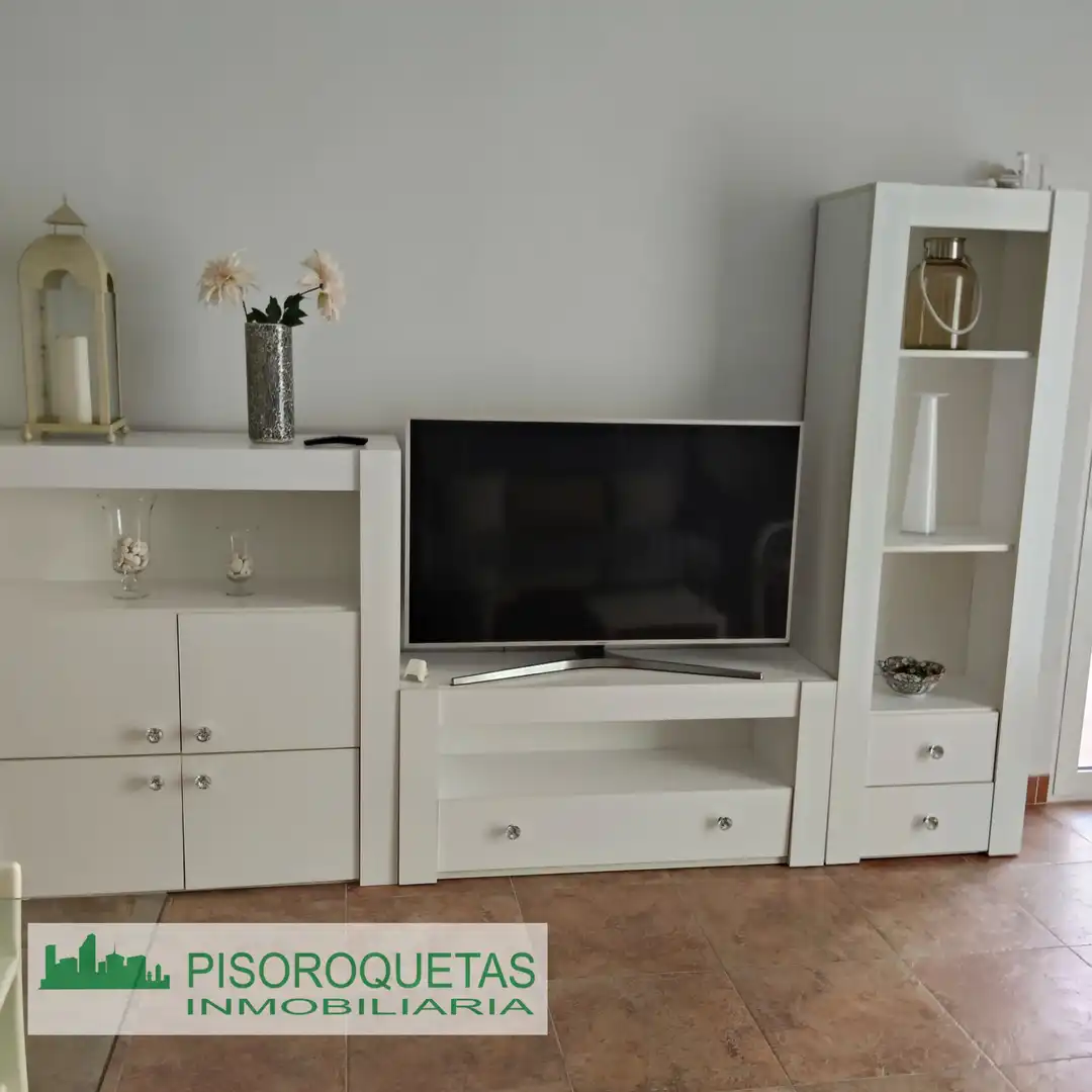 Living room of Flat for rent in Roquetas de Mar  with Air Conditioner, Heating and Terrace