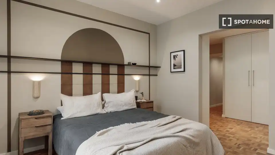 Habitación de Piso de alquiler en Barcelona con Aire acondicionado, Calefacción y Amueblado