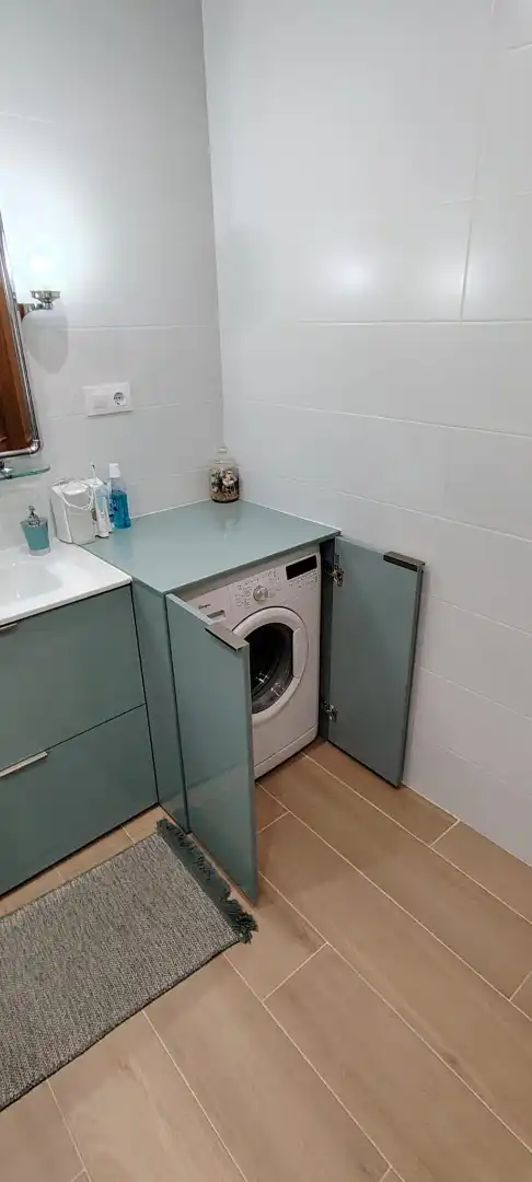 Küche von Wohnung zur Miete in Salamanca mit Heizung, Möbliert und Waschmaschine