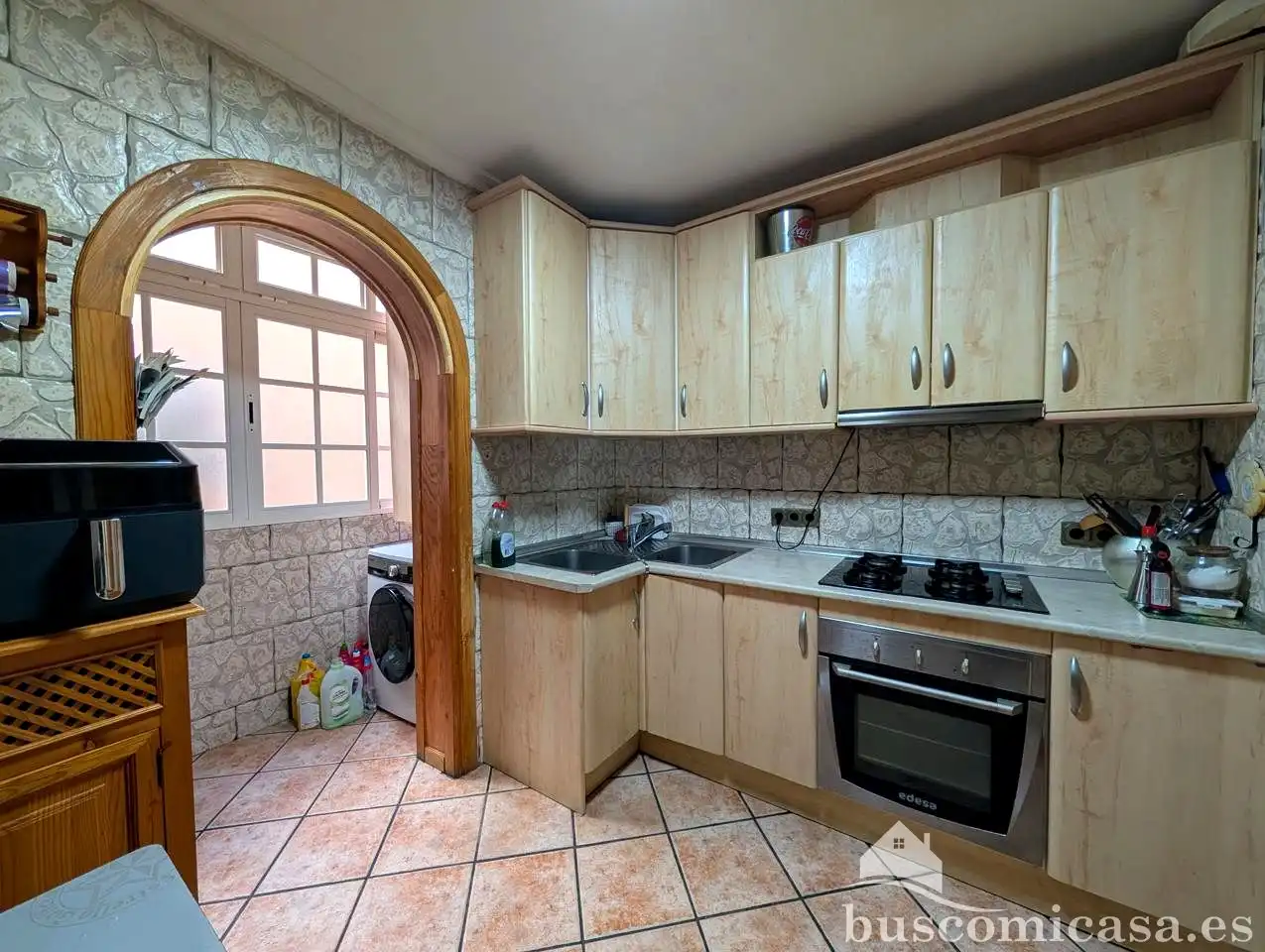 Kitchen of Flat for sale in Linares  with Balcony and Community pool