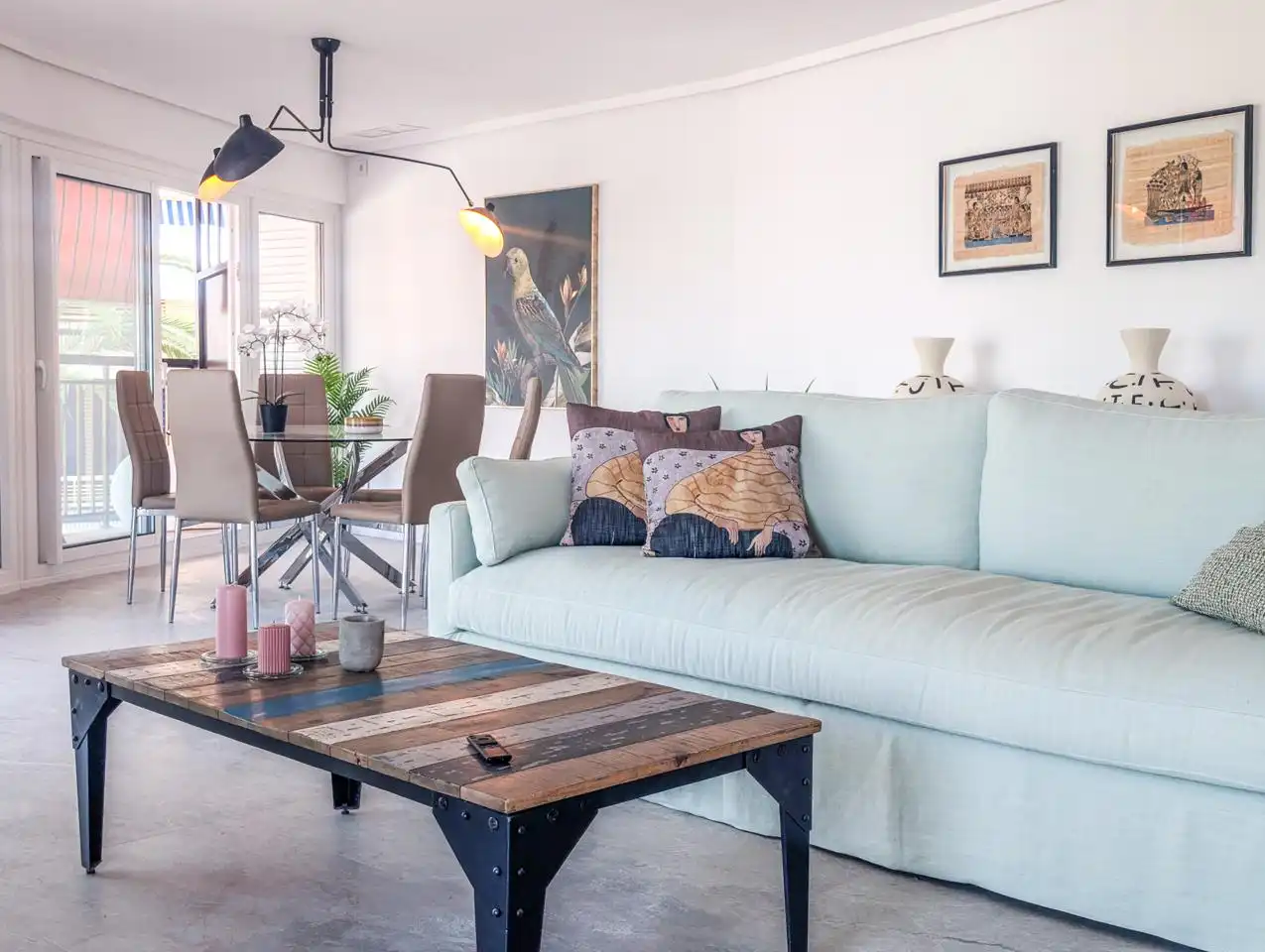 Living room of Flat for sale in Santa Pola  with Air Conditioner, Heating and Terrace