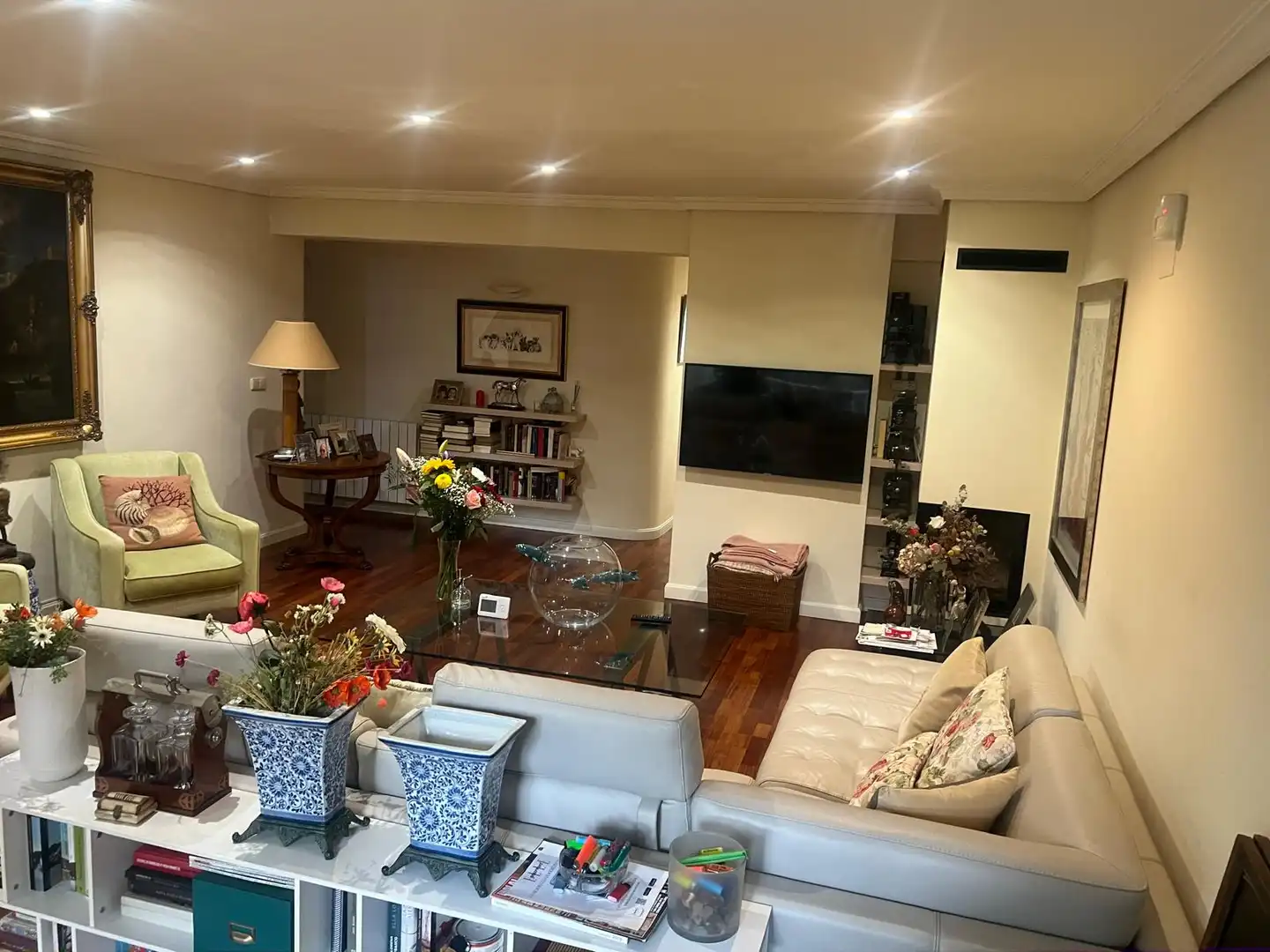 Sala de estar de Piso en venta en Zaragoza con Aire acondicionado, Calefacción y Parquet