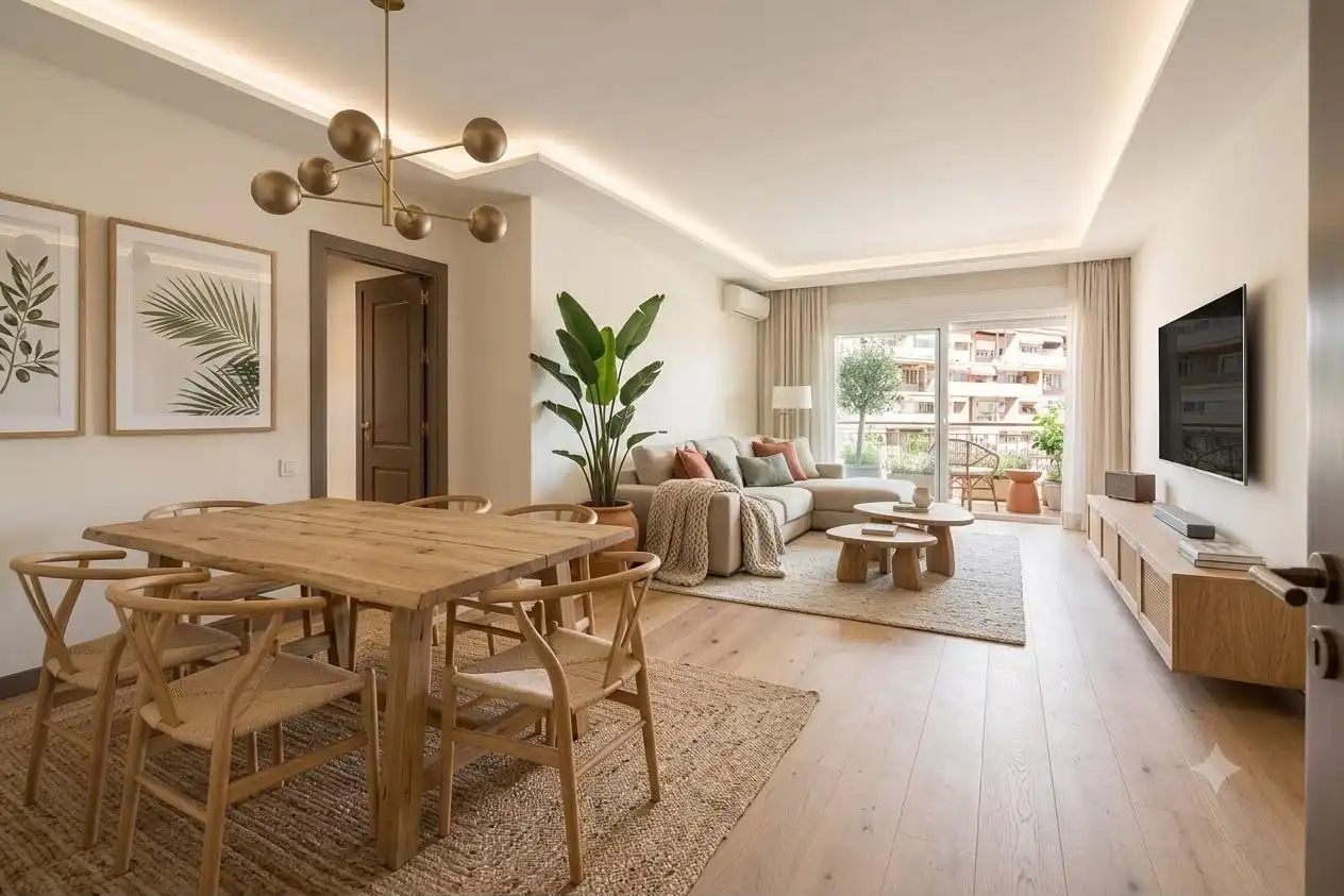 Living room of Flat for sale in Barcelona  with Air Conditioner, Heating and Parquet flooring