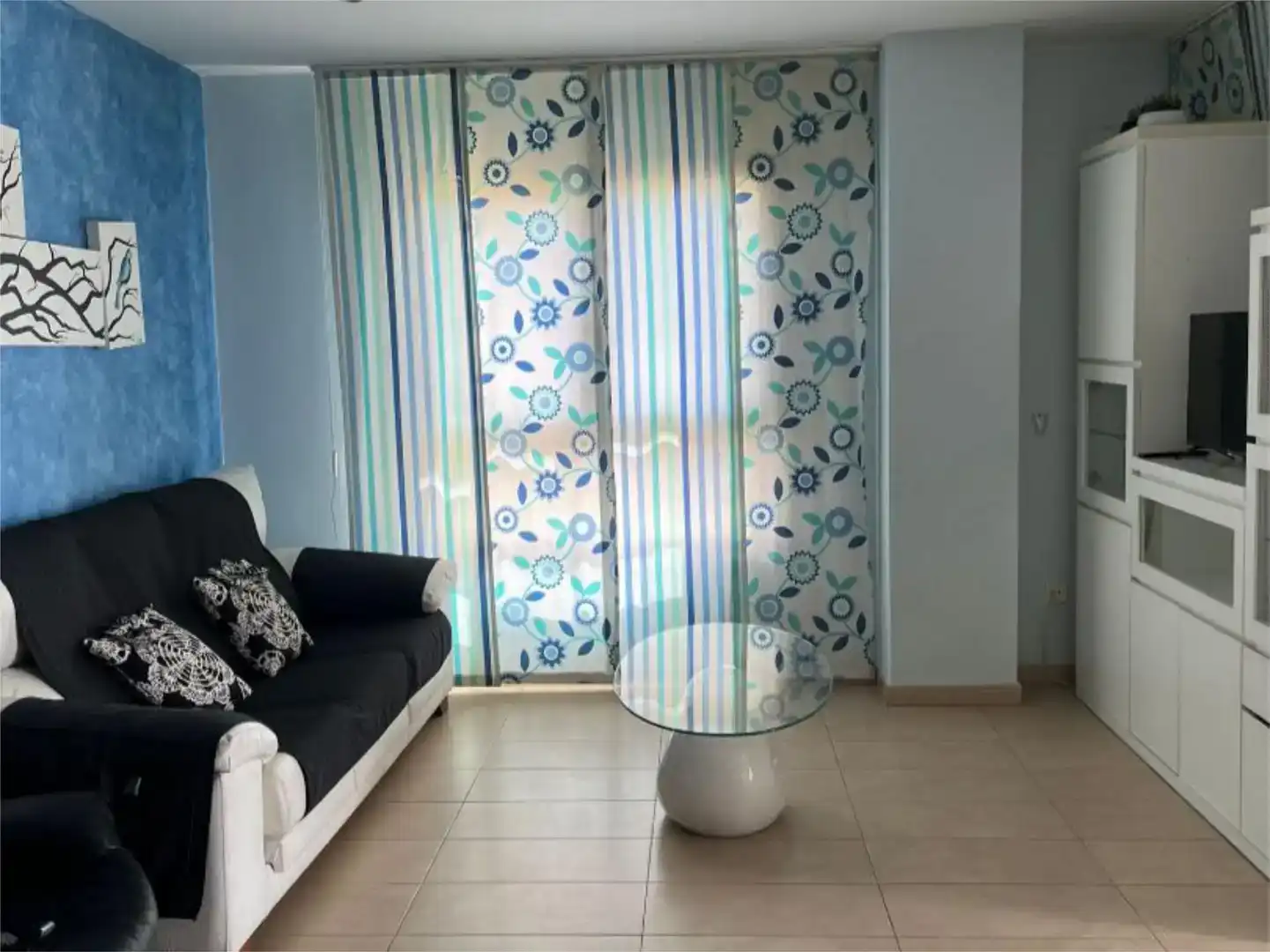 Sala d'estar de Apartament de lloguer en Puçol amb Aire condicionat i Piscina