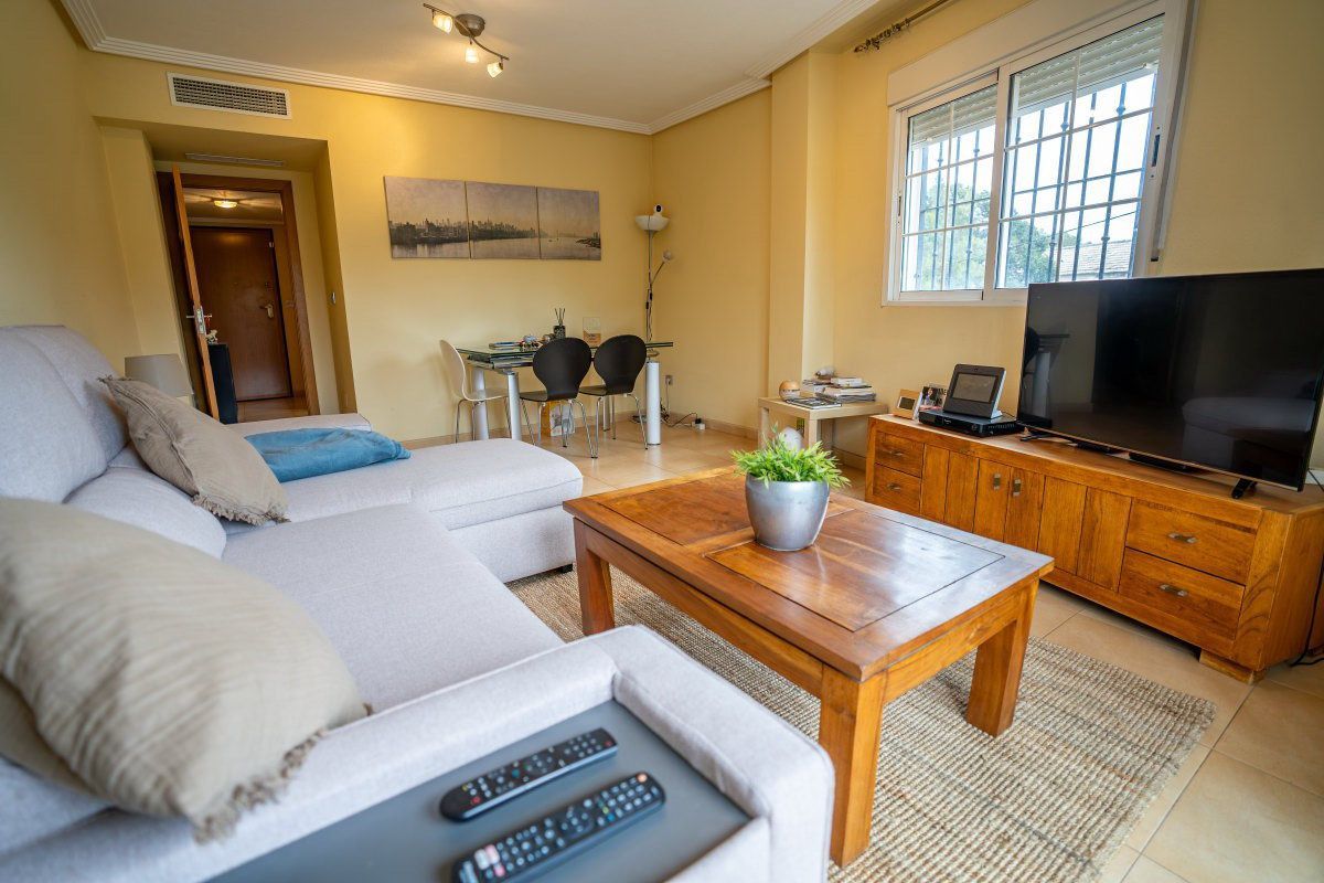 Living room of Flat for sale in  Murcia Capital  with Storage room and Balcony