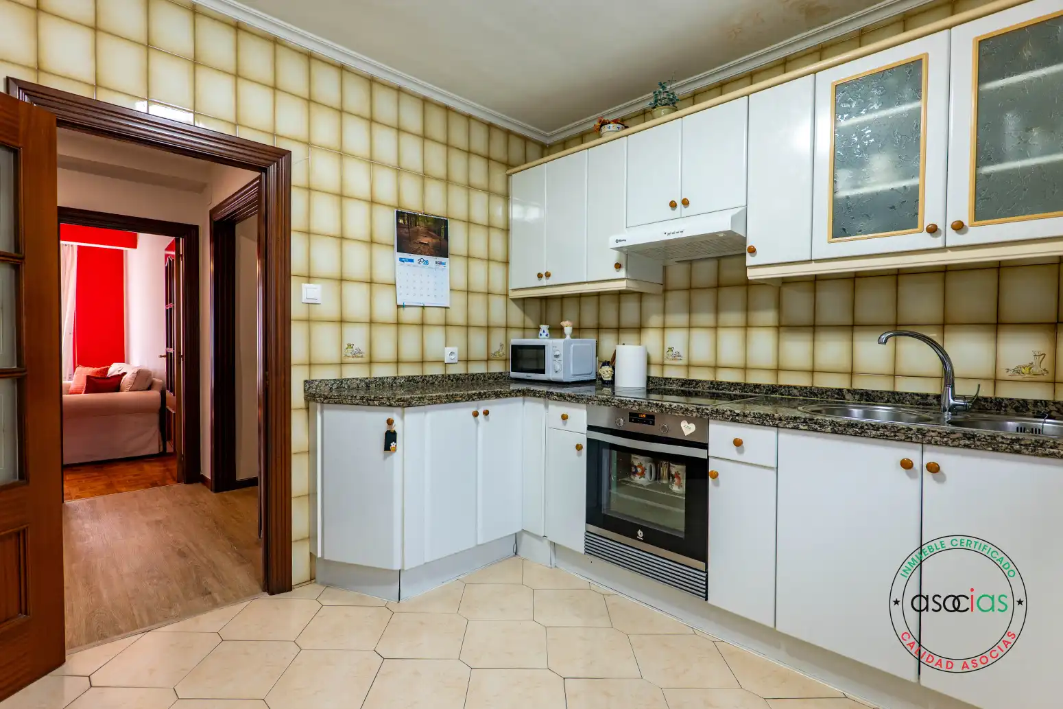 Kitchen of Flat for sale in Gijón   with Heating, Parquet flooring and Furnished