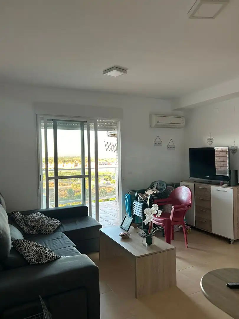 Living room of Flat for rent in Moncofa  with Private garden, Furnished and Balcony
