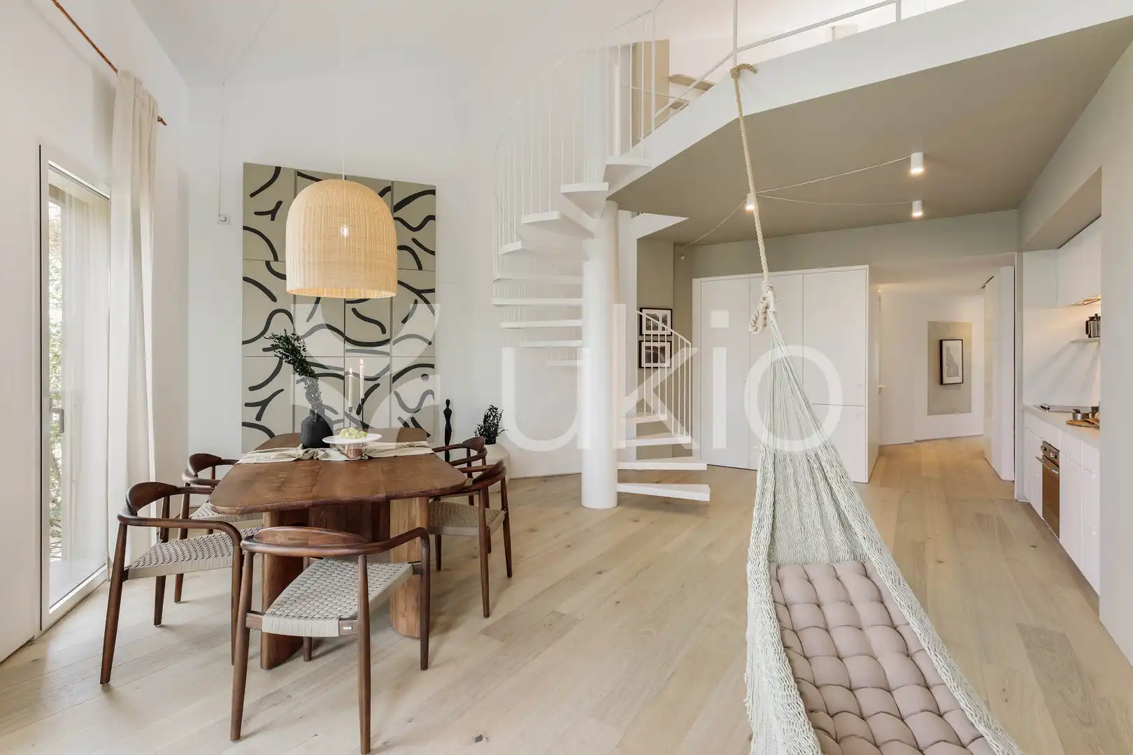 Living room of Apartments for rent in Barcelona  with Air Conditioner, Heating and Terrace