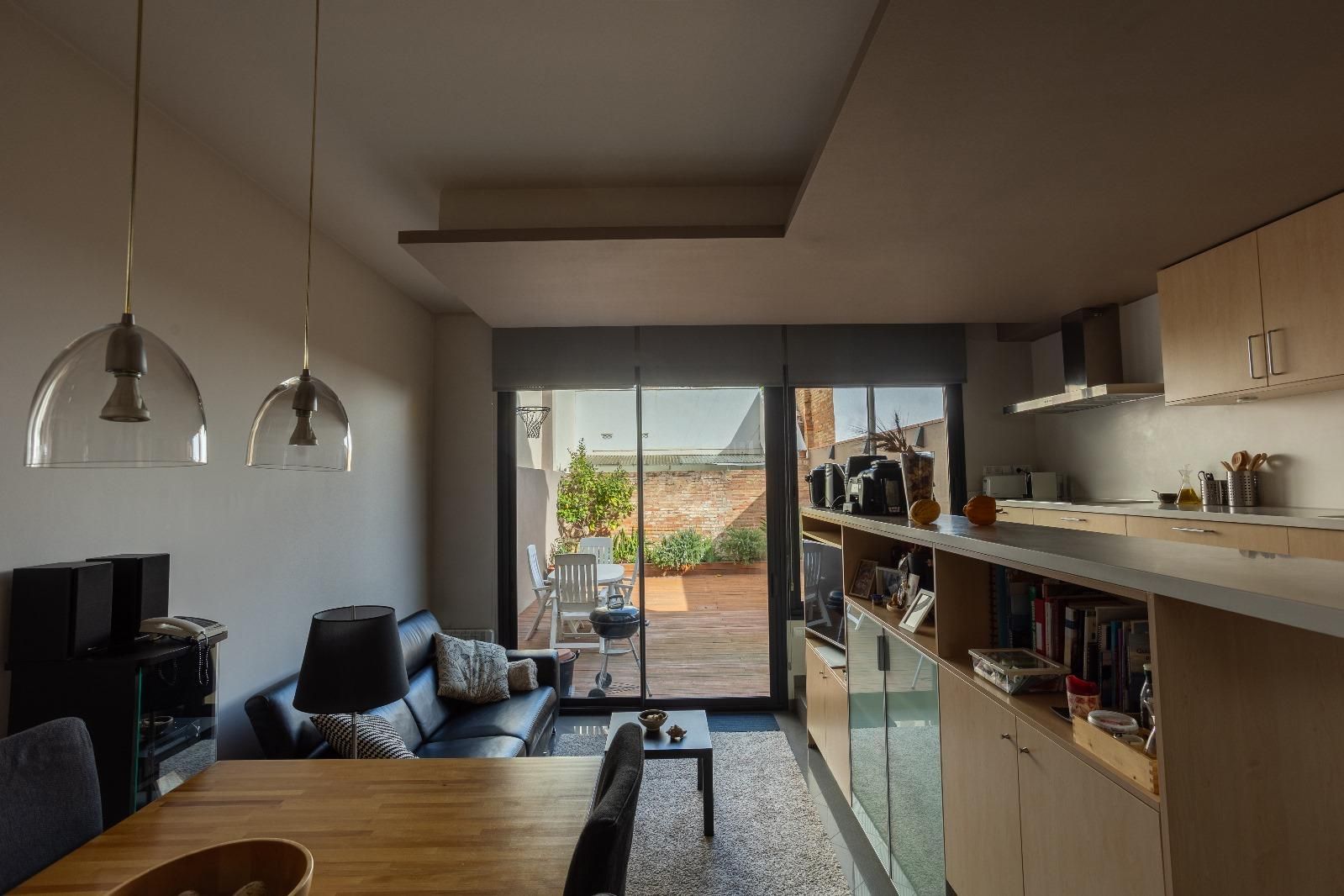Living room of Single-family semi-detached for sale in Figueres  with Heating, Terrace and Storage room