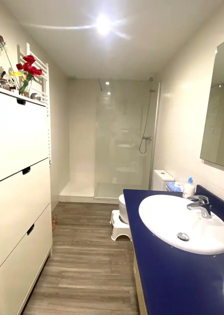 Badezimmer von Haus oder Chalet zum Verkauf in Sant Vicenç de Montalt mit Klimaanlage, Heizung und Privatgarten