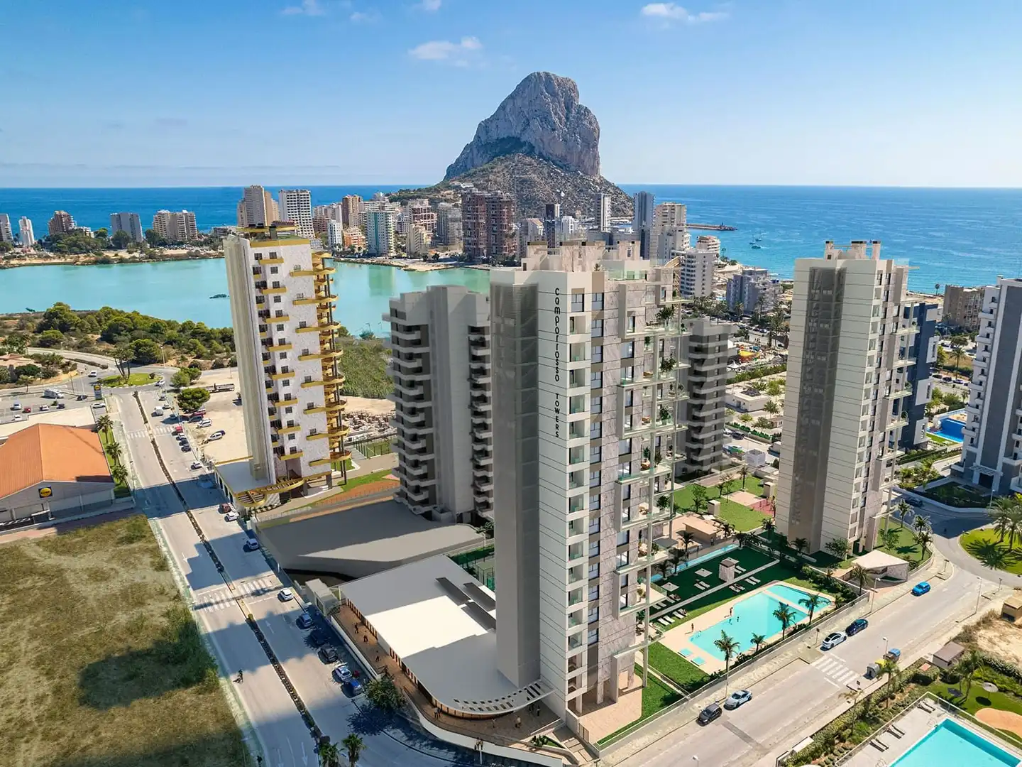 Vista exterior de Apartamento en venta en Calpe / Calp con Aire acondicionado y Terraza