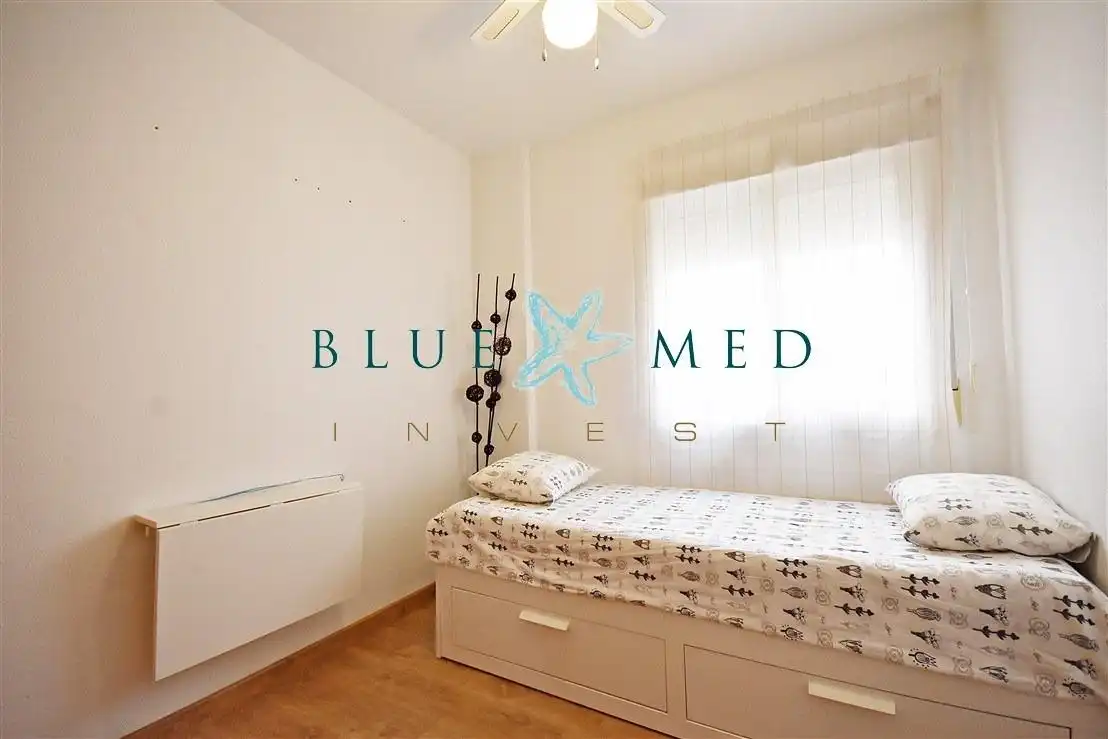 Schlafzimmer von Wohnung zum Verkauf in Mazarrón mit Klimaanlage, Heizung und Parkett