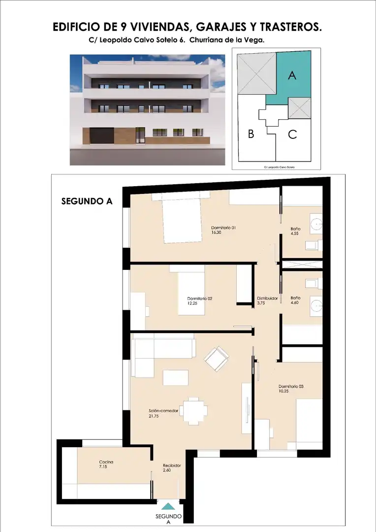 Wohnung zum Verkauf in Churriana de la Vega