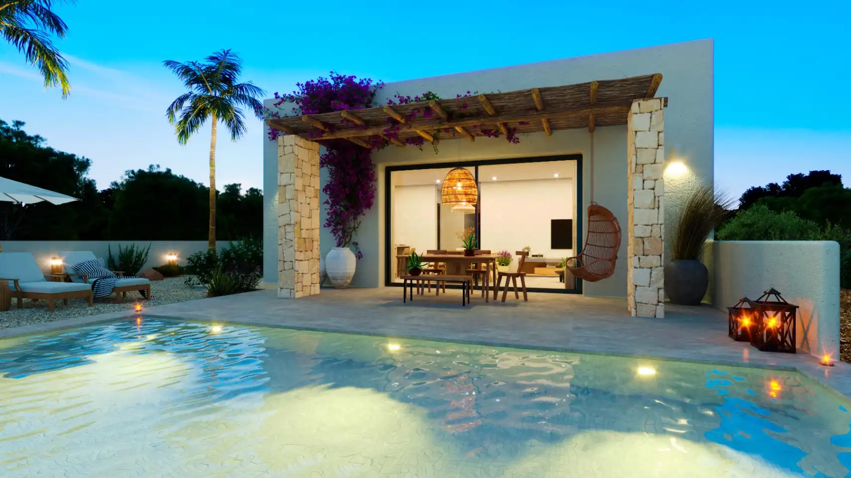 Swimming pool of Houses for sale in Dénia