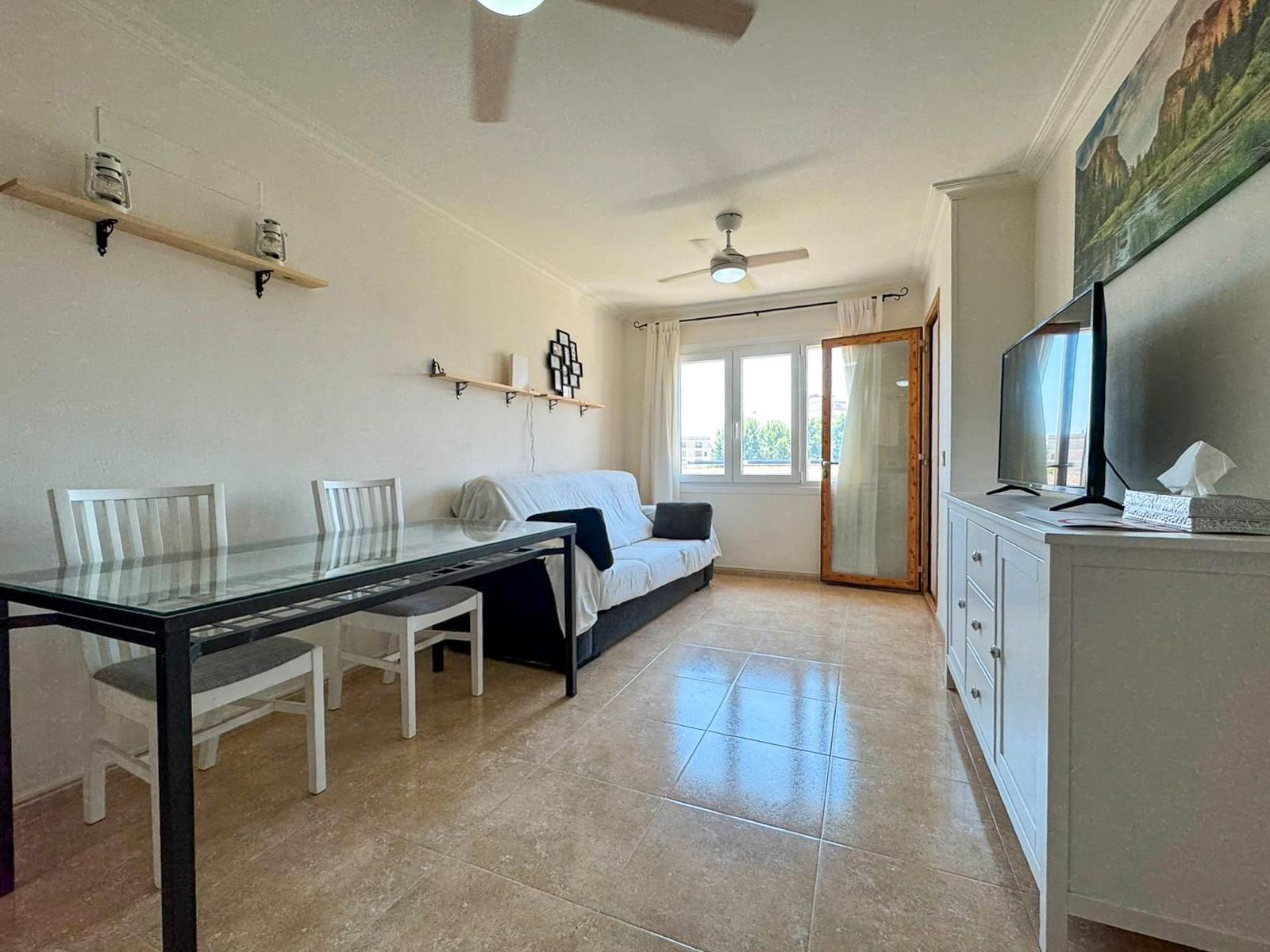 Sala d'estar de Àtic en venda en Inca amb Terrassa, Traster i Balcó