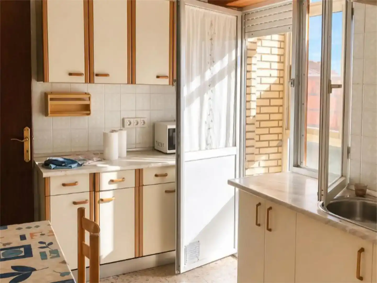 Kitchen of Flat for sale in Tábara  with Storage room, Furnished and Balcony