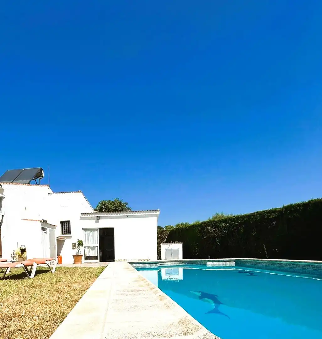 Jardí de Finca rústica en venda en Estepona amb Jardí privat, Terrassa i Piscina