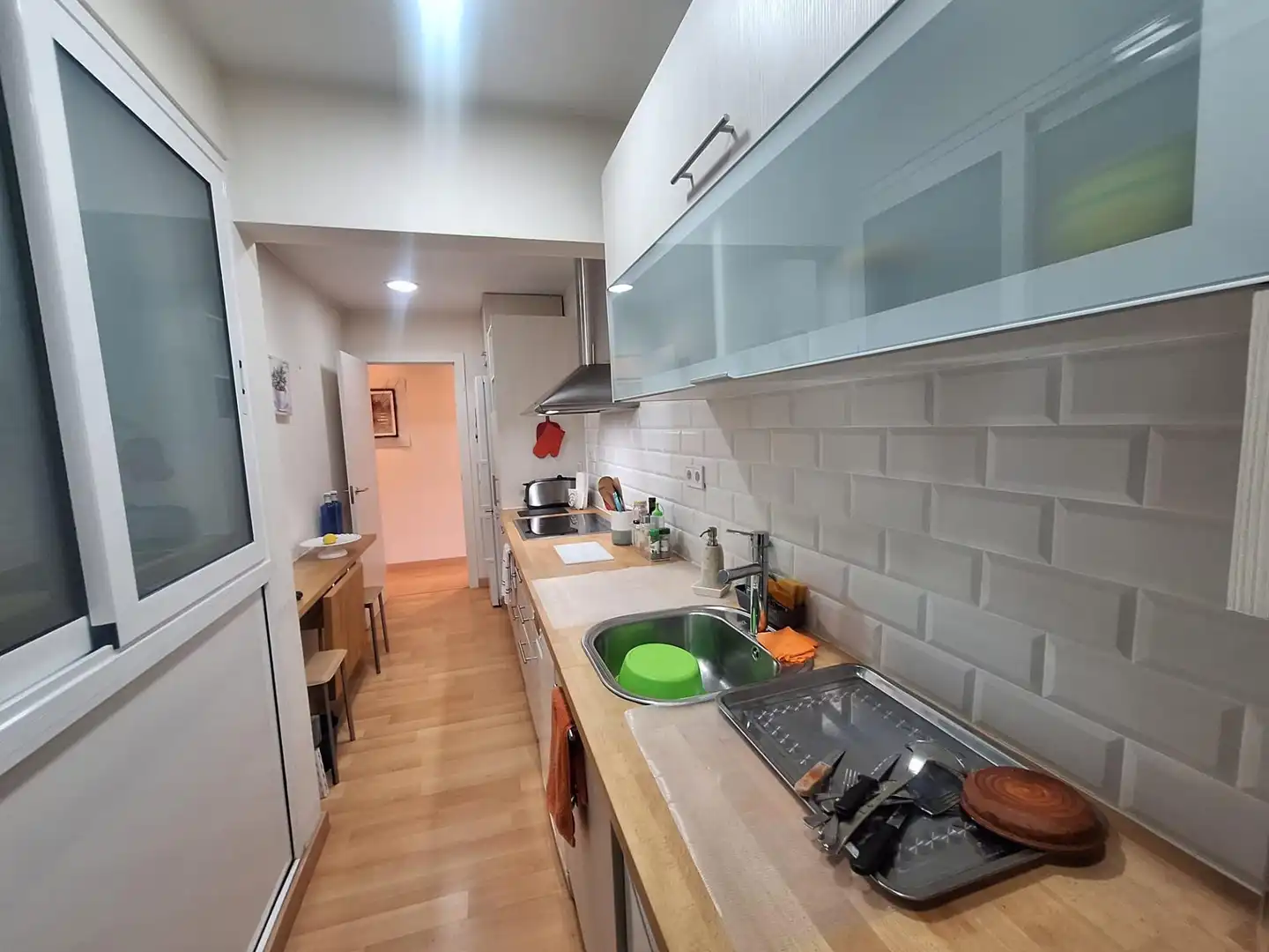 Cocina de Piso en venta en Sabadell con Calefacción, Parquet y Terraza