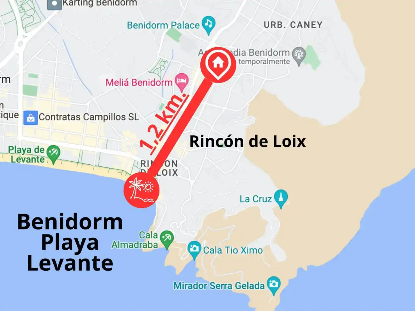 Vista exterior de Casa o xalet en venda en Benidorm amb Aire condicionat, Piscina i Balcó