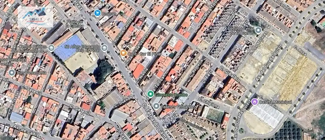 Vista exterior de Piso en venta en El Cuervo de Sevilla