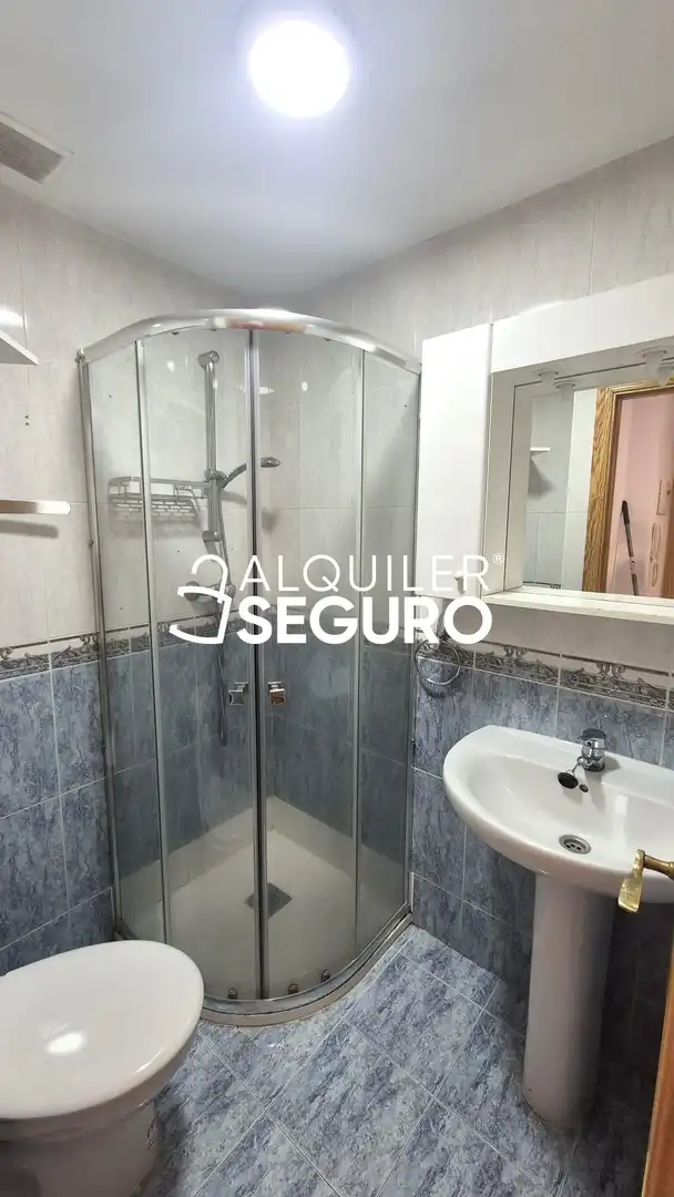 Baño de Piso de alquiler en Madrid con Calefacción y Amueblado