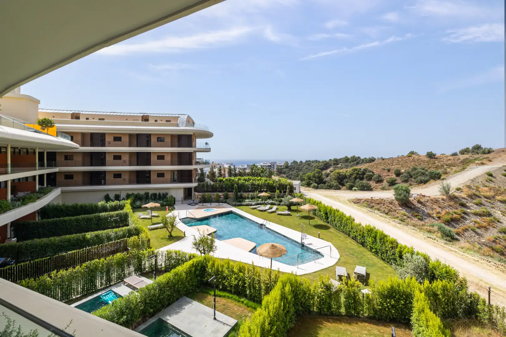 Terrasse von Wohnungen zur Miete in Fuengirola mit Klimaanlage, Terrasse und Möbliert