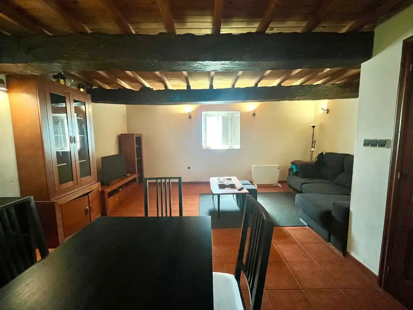 Sala de estar de Piso en venta en Curtis con Jardín privado, Parquet y Trastero