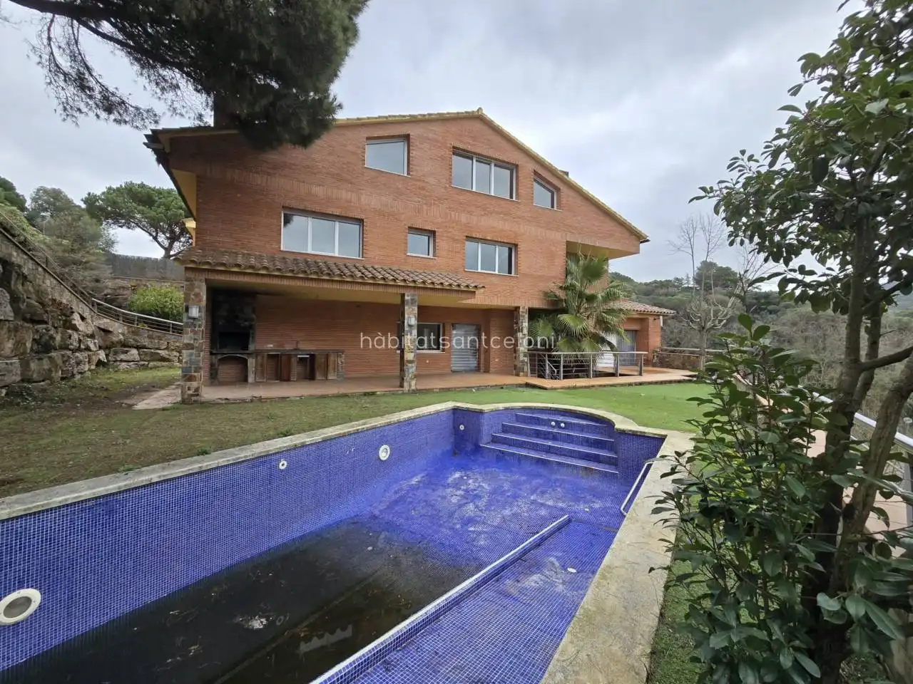Jardí de Casa o xalet en venda en Vallromanes amb Jardí privat, Terrassa i Piscina