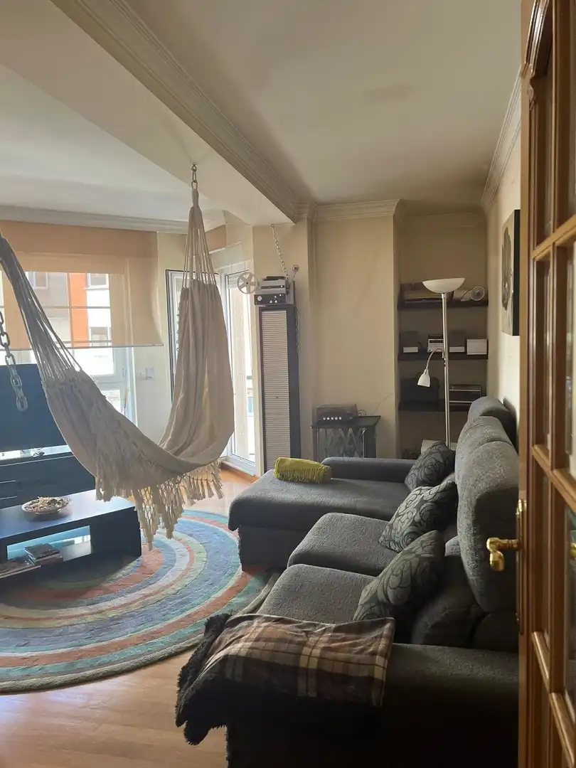 Wohnzimmer von Wohnungen zur Miete in Noia mit Heizung, Möbliert und Balkon