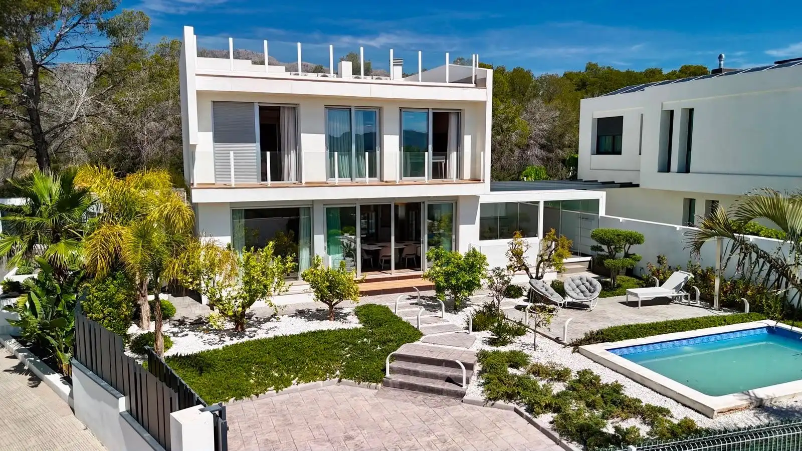 Vista exterior de Casa o chalet en venta en La Nucia con Terraza