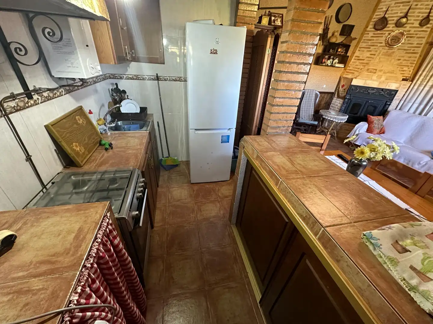 Kitchen of Houses for sale in Villar de Olalla  with Air Conditioner, Heating and Private garden