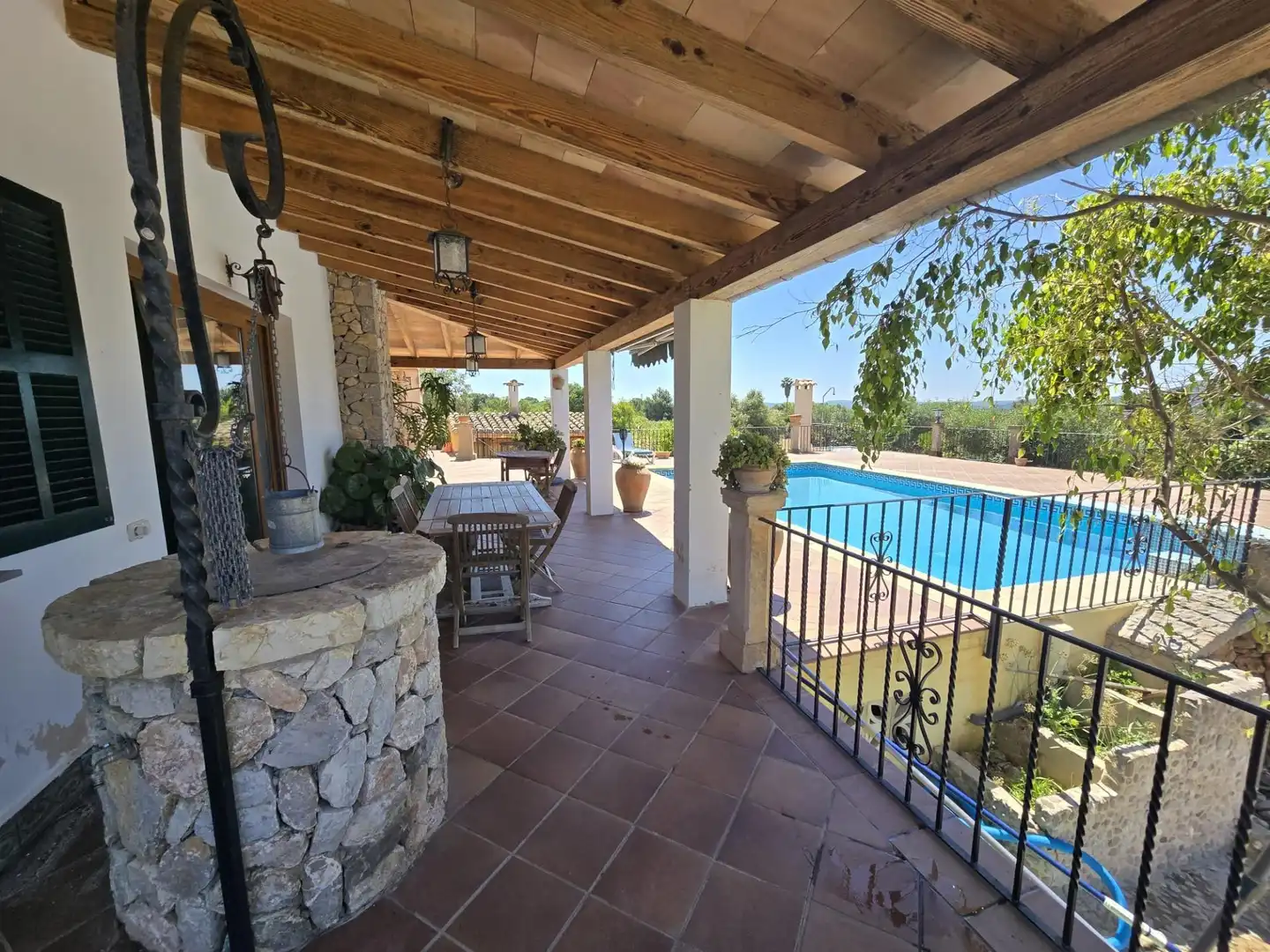 Terrasse von Haus oder Chalet zum Verkauf in Campanet mit Klimaanlage, Heizung und Privatgarten