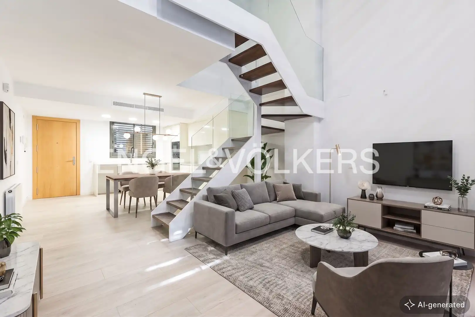 Sala d'estar de Dúplex en venda en Barcelona amb Aire condicionat, Calefacció i Jardí privat