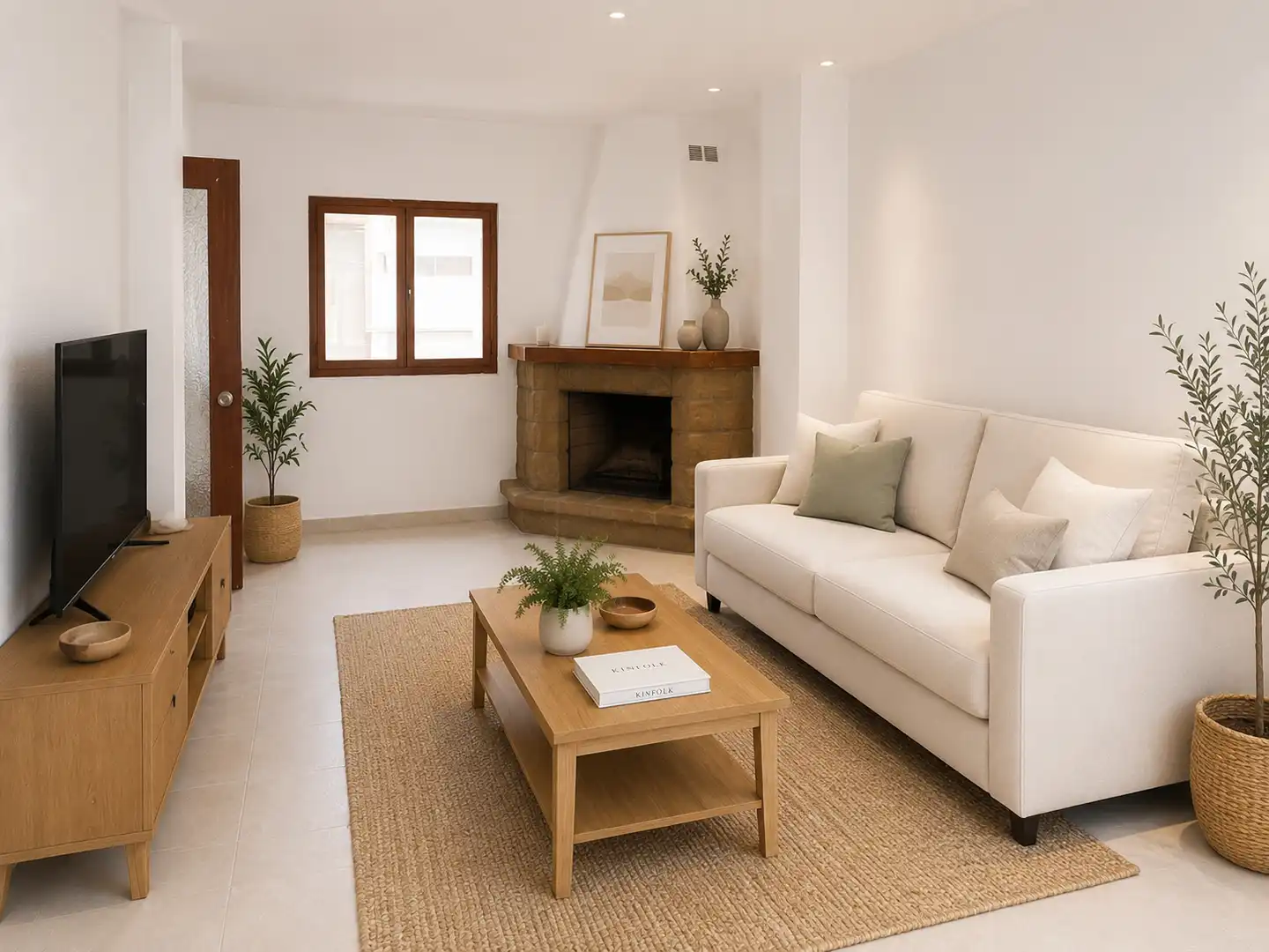 Sala de estar de Casa adosada en venta en Alberic con Aire acondicionado, Calefacción y Terraza