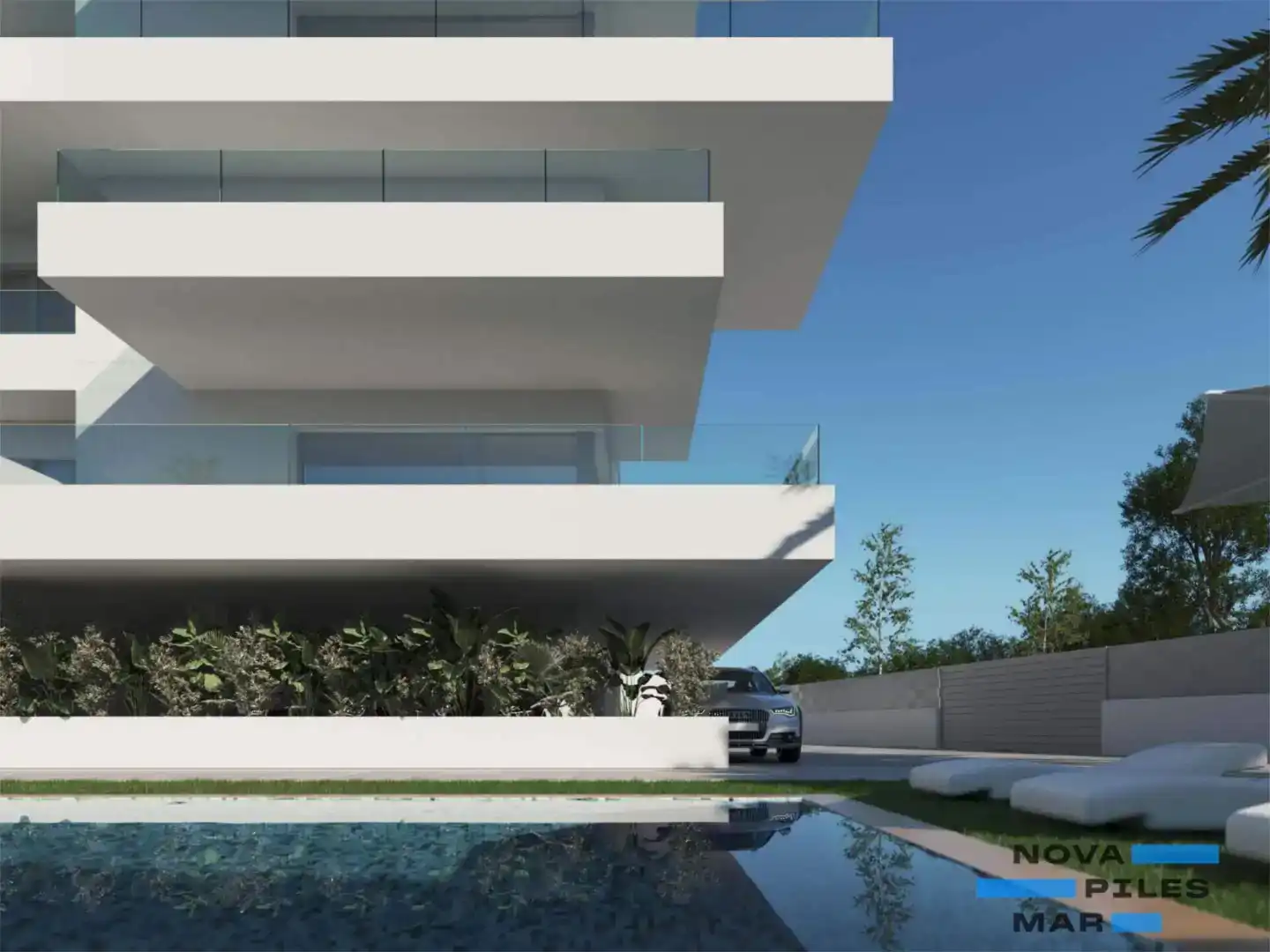 Vista exterior de Pis en venda en Piles amb Aire condicionat, Piscina i Balcó