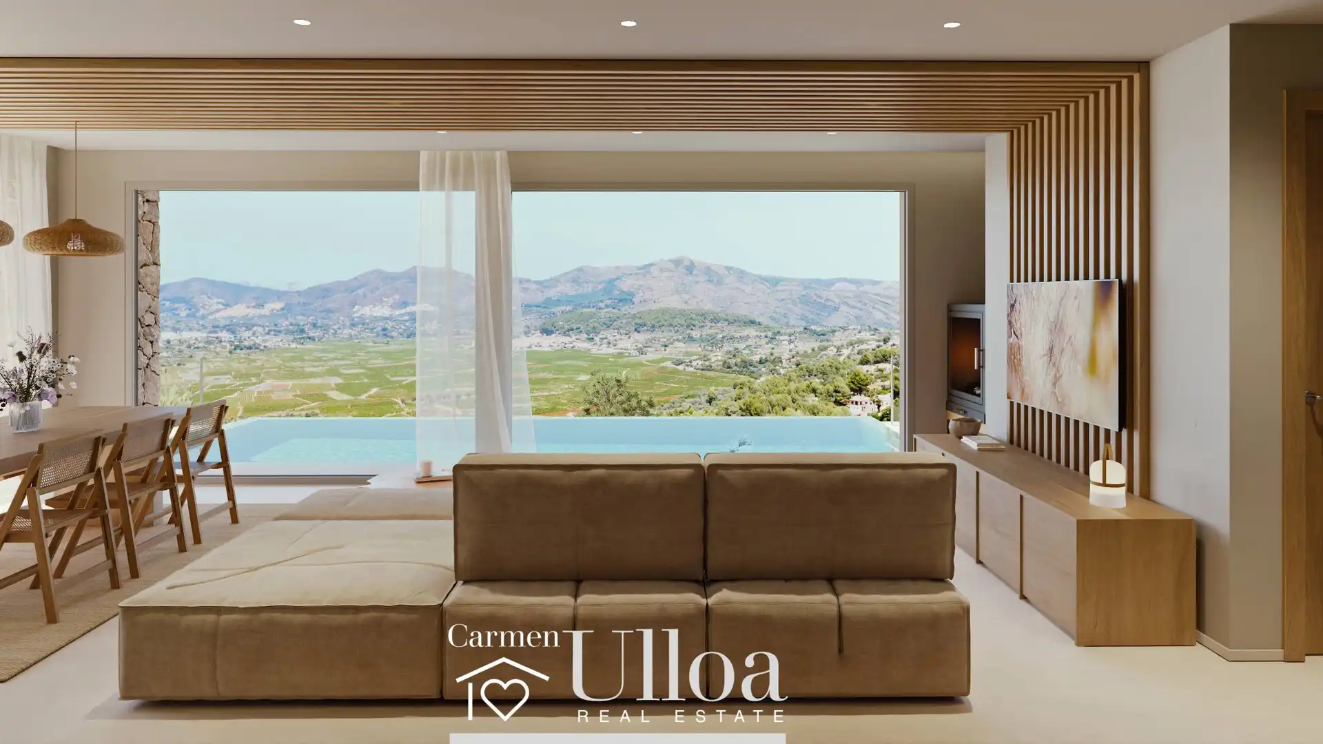 Sala de estar de Casa o chalet en venta en Senija con Aire acondicionado, Jardín privado y Terraza