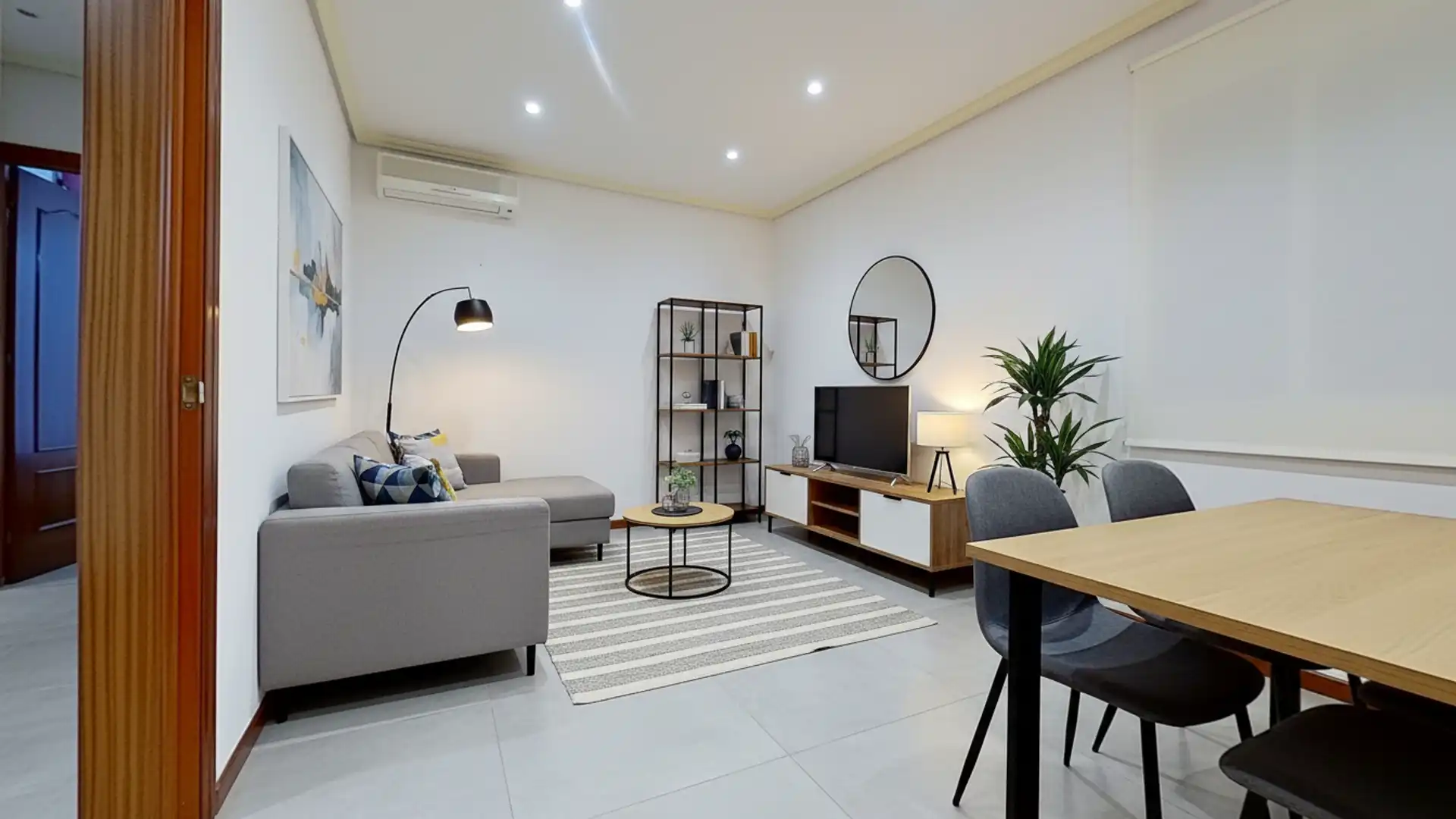 Sala de estar de Piso en venta en  Madrid Capital con Aire acondicionado, Calefacción y Amueblado