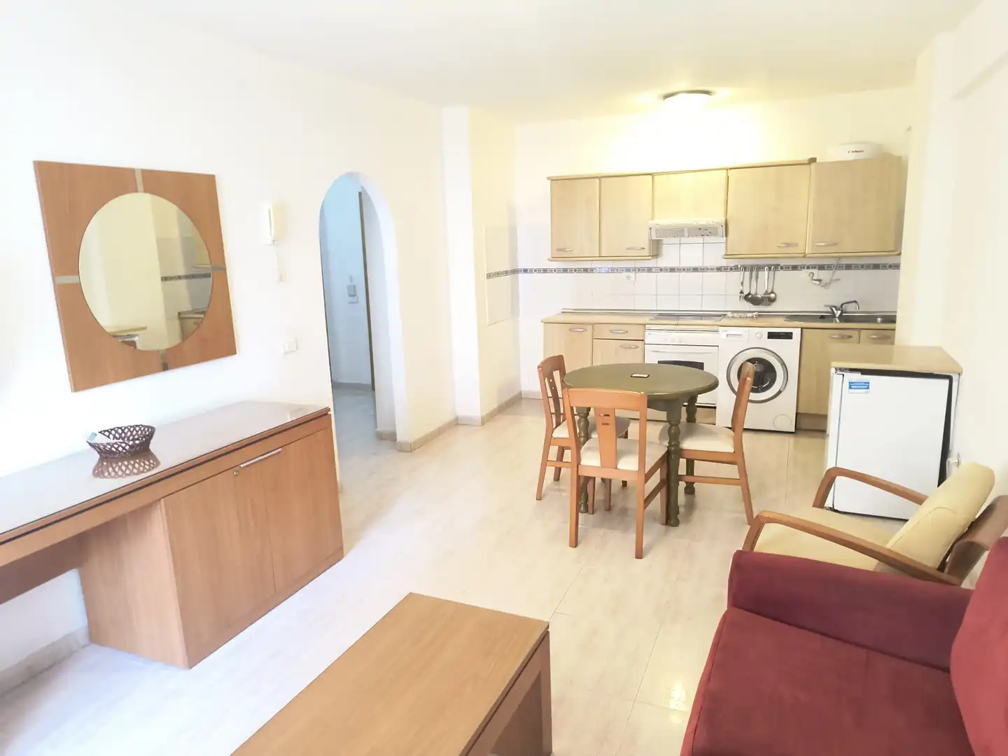 Wohnzimmer von Wohnung zum Verkauf in Puerto de la Cruz mit Möbliert, Ofen und Fernseher