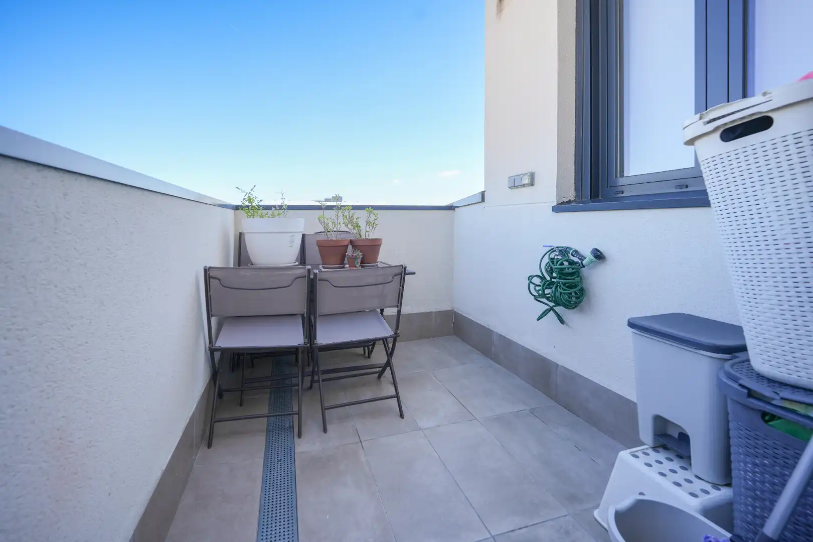 Terrasse von Dachboden zum Verkauf in Valladolid mit Klimaanlage, Heizung und Privatgarten
