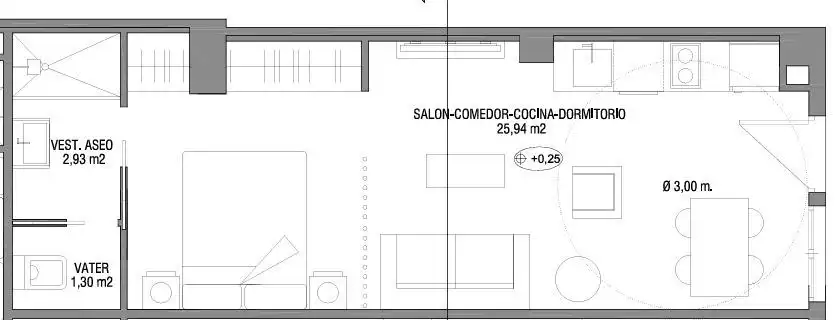 Study for sale in Granada  with Air Conditioner, Heating and Furnished