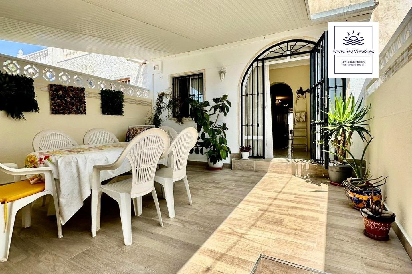 Terrace of Single-family semi-detached for sale in Torrevieja  with Air Conditioner, Heating and Private garden